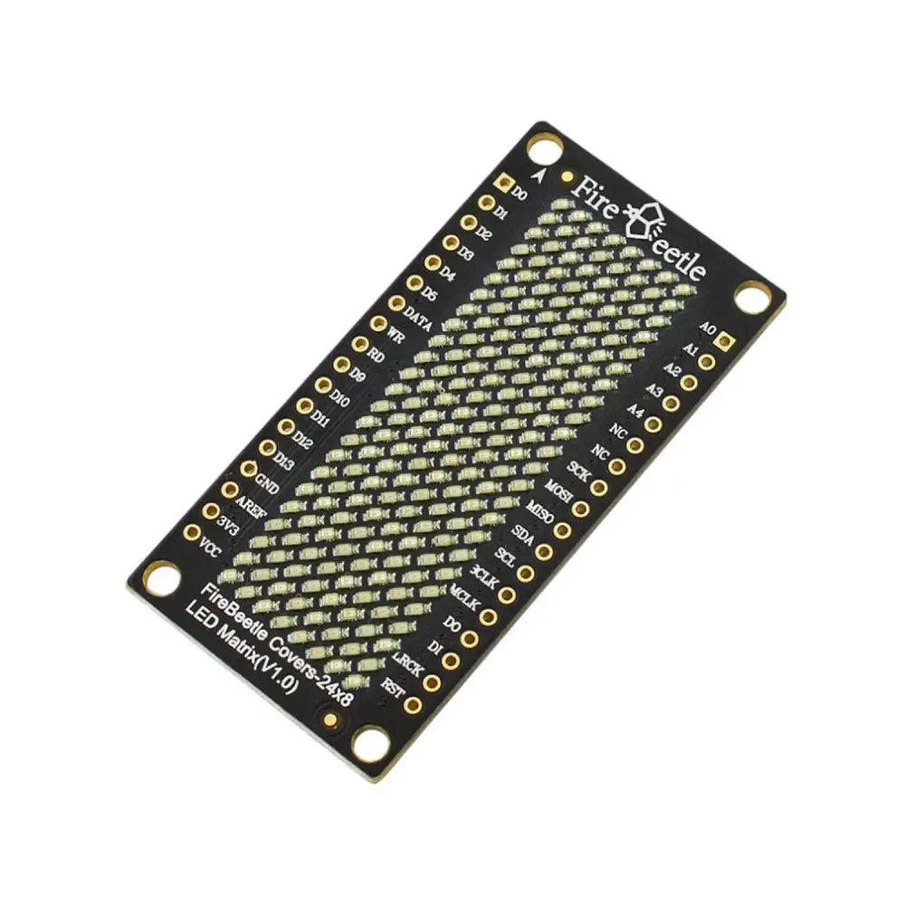 24×8 LED マトリックス (赤) - FireBeetle カバー