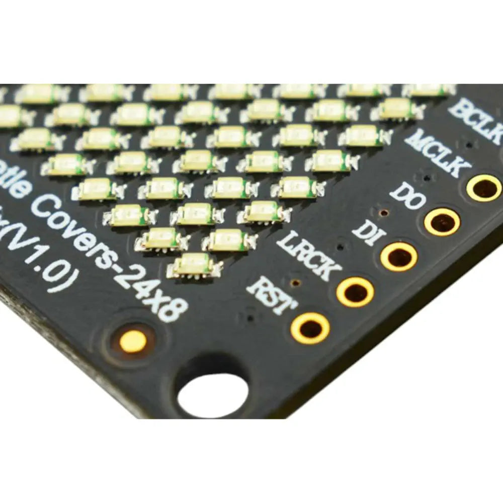 24×8 LED マトリックス (赤) - FireBeetle カバー