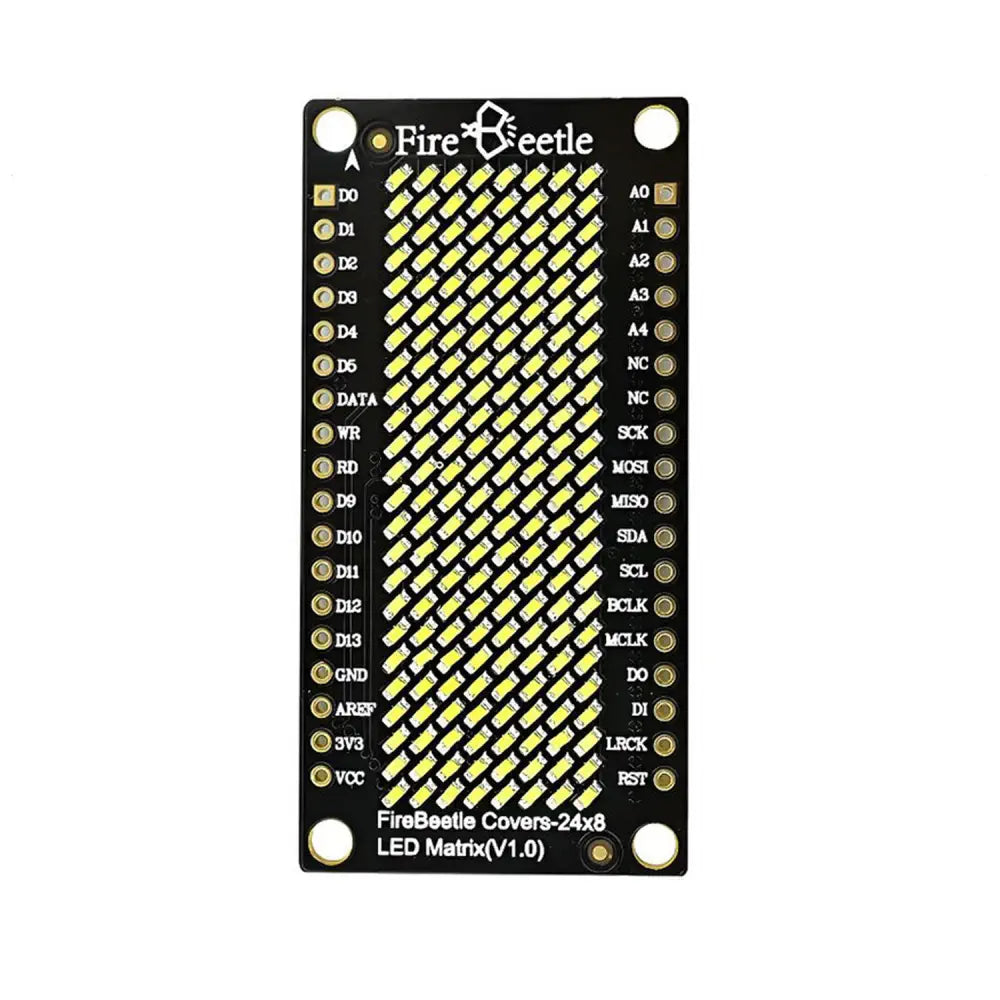 24×8 LED マトリックス (ホワイト) - FireBeetle カバー