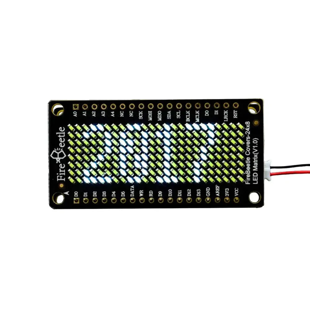 24×8 LED マトリックス (ホワイト) - FireBeetle カバー