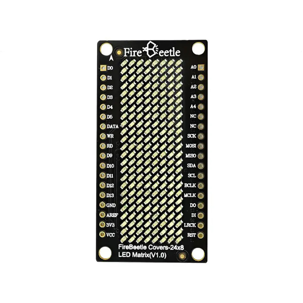 24×8 LED マトリックス (黄色) - FireBeetle カバー