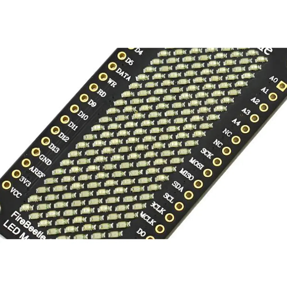 24×8 LED マトリックス (黄色) - FireBeetle カバー
