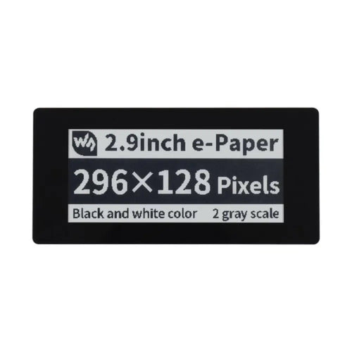 RPi用 2.9インチ 296 x 128 タッチ式 E-Paper E-Ink ディスプレイHAT、静電容量式タッチパネル付き