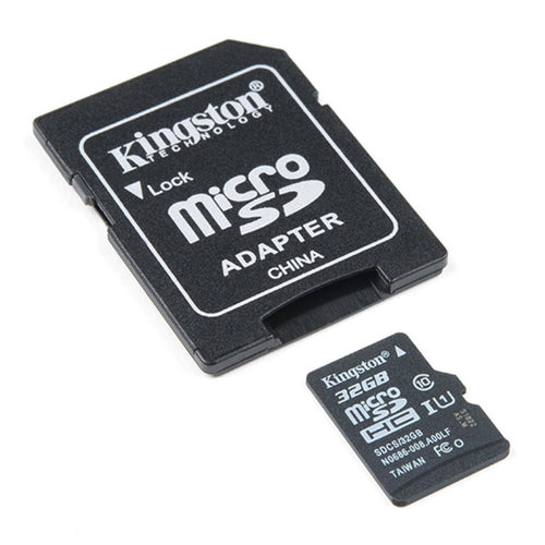 Kingston 32GB SD / MicroSDメモリカード、アダプタ付き