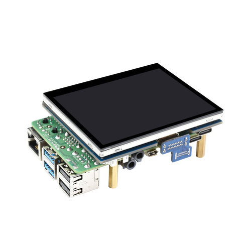 Waveshare 3.5インチ HDMI 静電容量式タッチ IPS LCDディスプレイ (E) 640 x 480 オーディオジャック