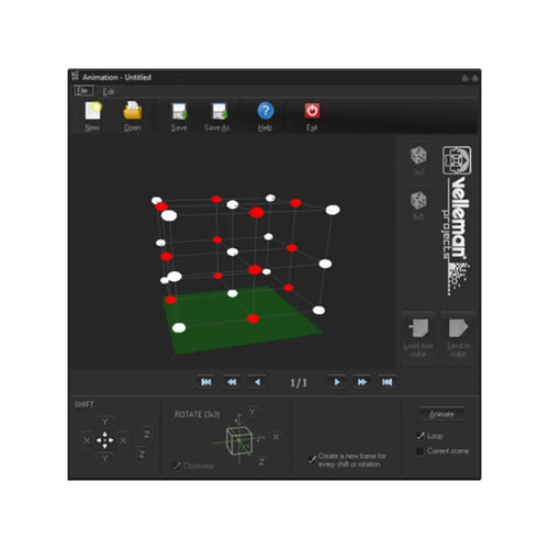 Velleman 3D LEDキューブ 3 x 3 x 3 はんだ付けキット