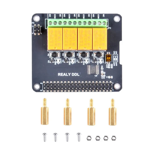 Raspberry Pi 3B+ / 3B / 2B用4チャンネルリレーハット