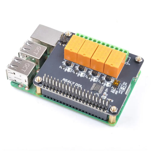 Raspberry Pi 3B+ / 3B / 2B用4チャンネルリレーハット