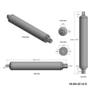 4 インチストローク、22lb(10kg)フォース、高速リニア・アクチュエータ