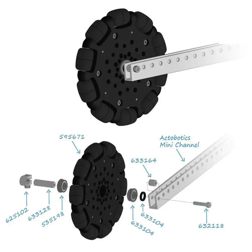 10 cm オムニホイール