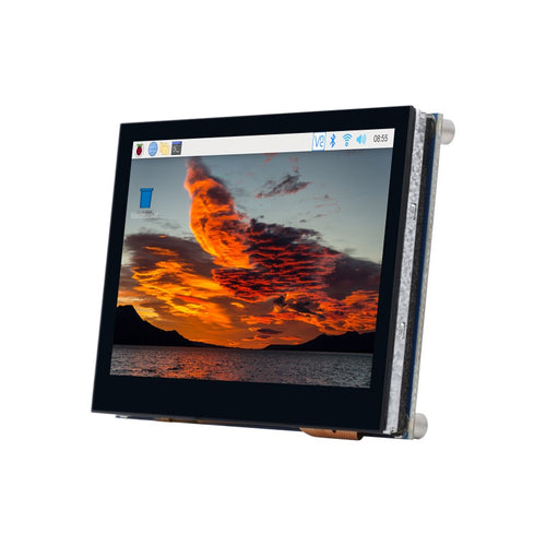 Waveshare 4.3インチ QLEDディスプレイ、DSIインタフェース、800x480、強化ガラスパネル
