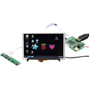 5" 抵抗膜式タッチディスプレイ、ミニとライバー付き - 800x480 HDMI