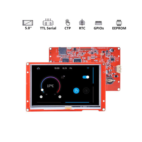 Nextion NX8048P050 5 インチ インテリジェント シリーズ 静電容量式 HMI タッチ ディスプレイ