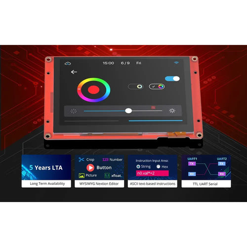 Nextion NX8048P050 5 インチ インテリジェント シリーズ 静電容量式 HMI タッチ ディスプレイ