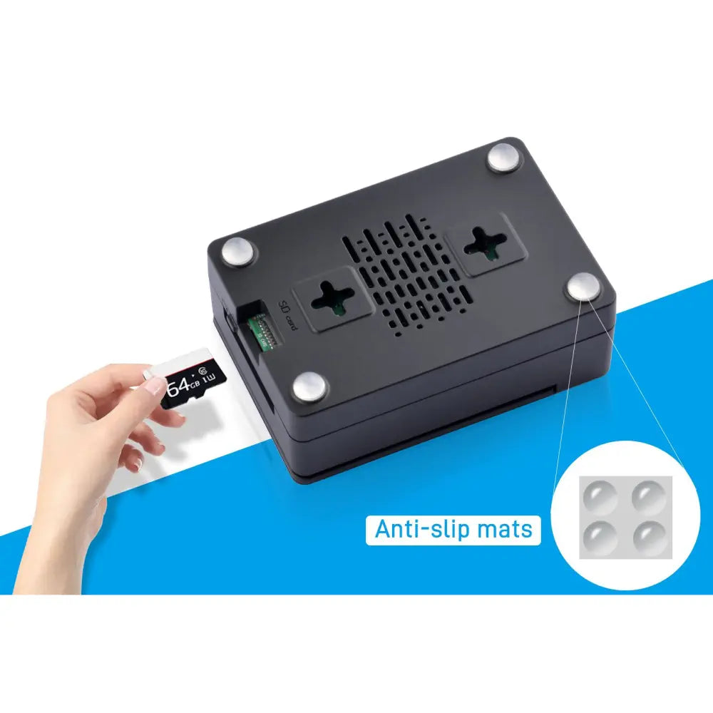 52Pi ABS Raspberry Pi 5 ケース、Armor Lite V5 クーラー付き (US