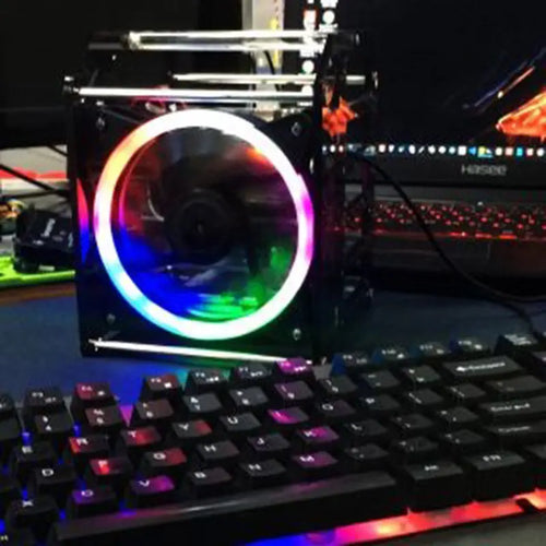 52Pi 4層アクリルクラスタケース (RGB LEDファン搭載、Raspberry Pi、Jetson Nano用)