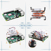 52Pi アルミケース (薄型Iceタワー冷却ファン搭載、Raspberry Pi 4B用)