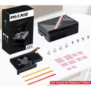 52Pi Armor Lite V5 ABSエンクロージャ (Raspberry Pi 5用、冷却機能付き) (黒)