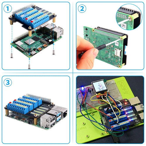 52Pi GPIO ネジ端子HAT (Raspberry Pi用)