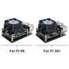 52Pi 薄型 ICEタワー 冷却ファン (Raspberry Pi 4 / 3B+ / 3B用、黒)