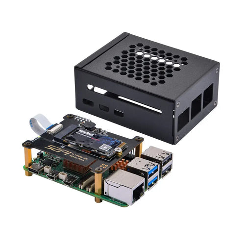 52Pi N05 M.2 2242 PCIe To NVMe メタルケース、電源、RPi 5用クーラー付き