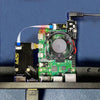 52Pi 1U ラックブラケット (Raspberry Pi 4B用、19 inch 4スロット、ヒートシンク付き、黒)