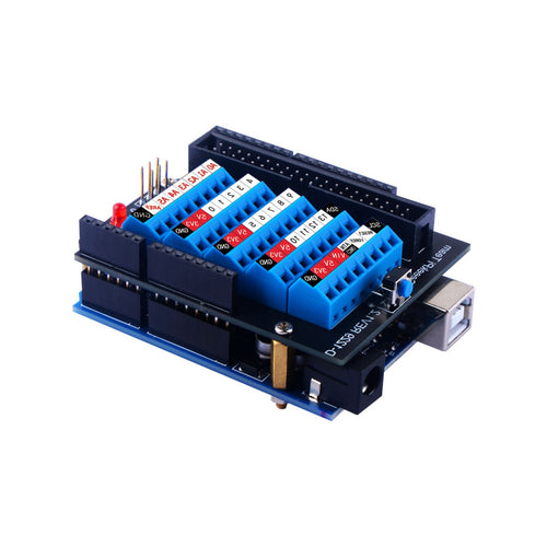 Arduino UNO用 52Pi ネジ端子 拡張ボード（青）