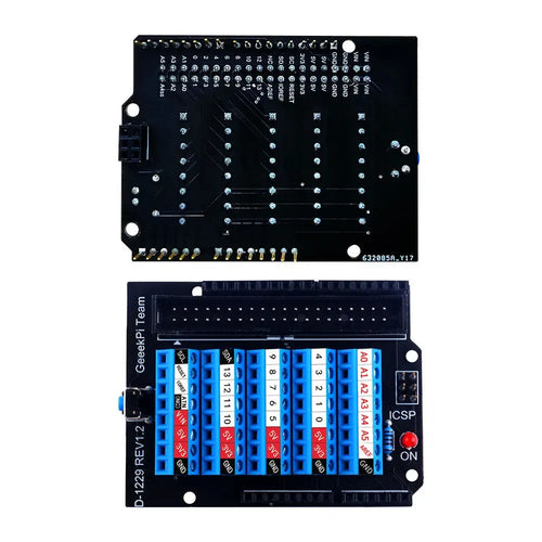 Arduino UNO用 52Pi ネジ端子 拡張ボード（青）