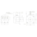 5.4V 1A 26.33oz-in(1.9kg-cm)パンケーキ双極ステッパモータ
