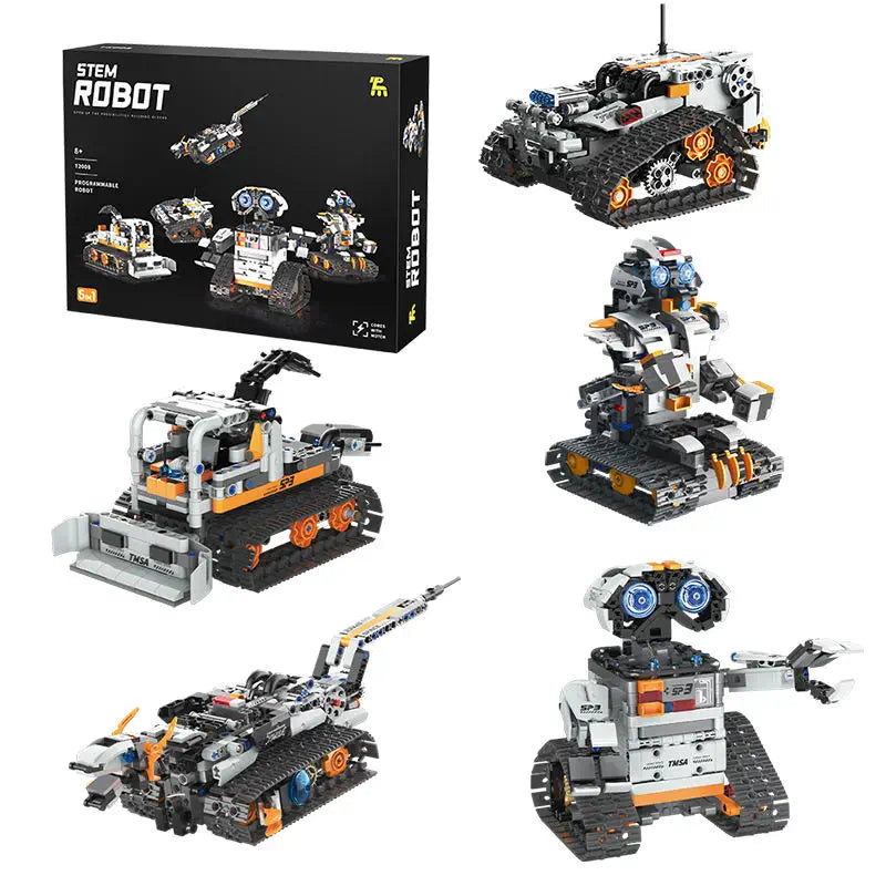 5-in-1 プログラマブルビルディングブロック STEMロボットキット