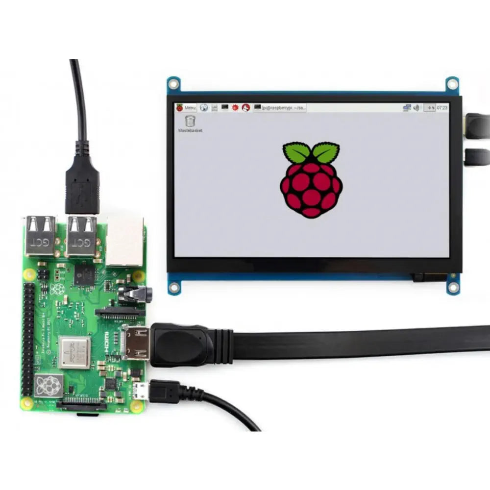 7インチ HDMI LCD 1024 x 600 IPS 容量性タッチスクリーン