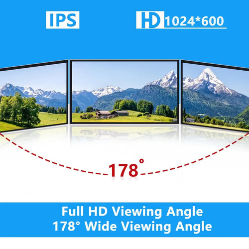 7 inch 1024 x 600 IPSディスプレイ 60Hz ポータブルモニタ (RPi / Windows PC 用、タッチ機能なし)