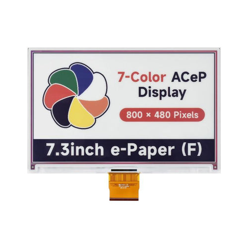 7.3 inch ACeP 7色 電子ペーパー Eインク Rawディスプレイ 800 x 480ピクセル