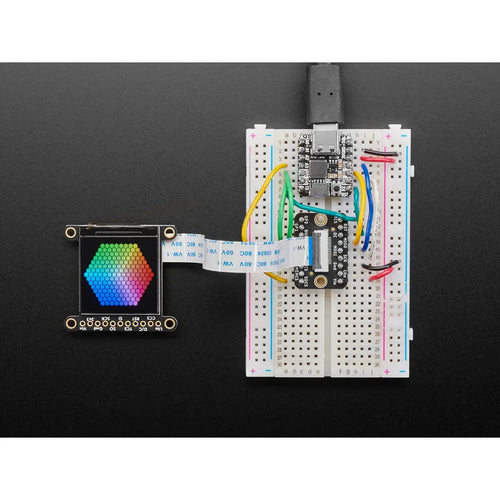 Adafruit 1.3インチ 240x240 広角 TFT LCDディスプレイ、MicroSD付き - ST7789