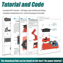 Adeept 5-DOF Arduino互換プログラマブル木製ロボットアームキット、OLEDディスプレイ付き