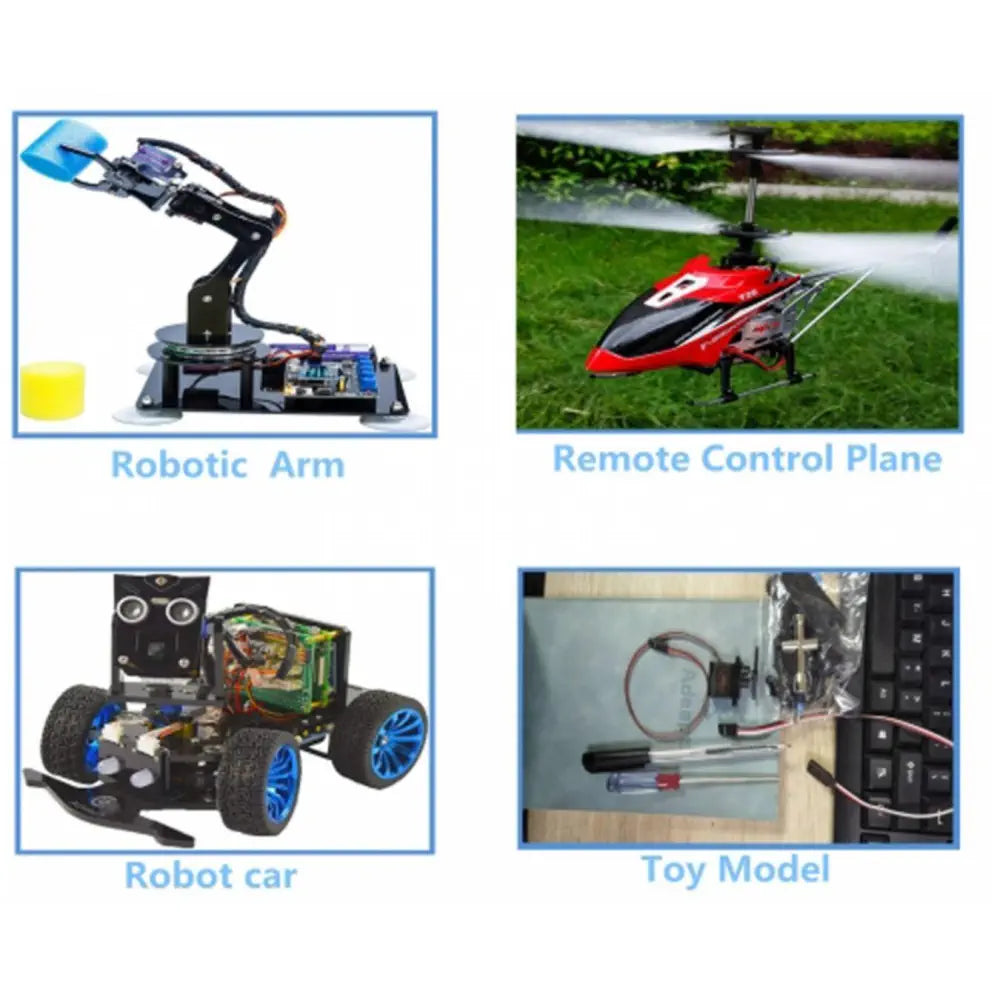 Adeept AD002 サーボモータ RCロボットカー用 (8個入り)
