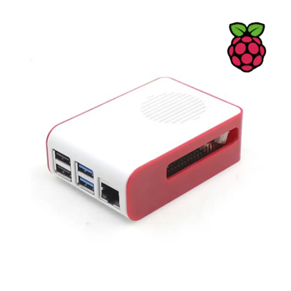 Adeept Raspberry Pi 4B 保護ケース（白 / 赤）