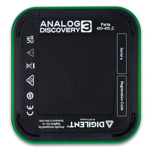 Digilent Analog Discovery 3 USB オシロスコープ、波形ジェネレータ、ロジックアナライザ