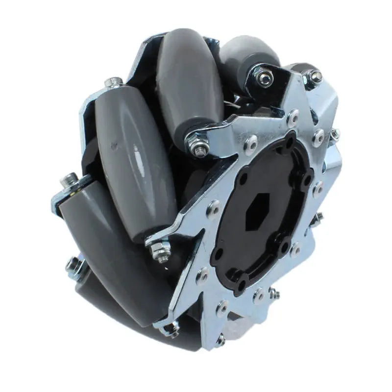 AndyMark 4 inch HD メカナムホイール (ボア 1/2 inch 六角、左)