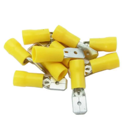 AndyMark 10-12 AWG イエロー オス タブ コネクタ 数量 10