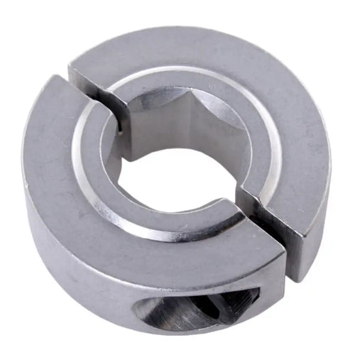 AndyMark 1/2 Inch (12.7mm) 六角カラークランプ シルバー HD (0.5 Inch (12.7mm)) スプリットタイプ