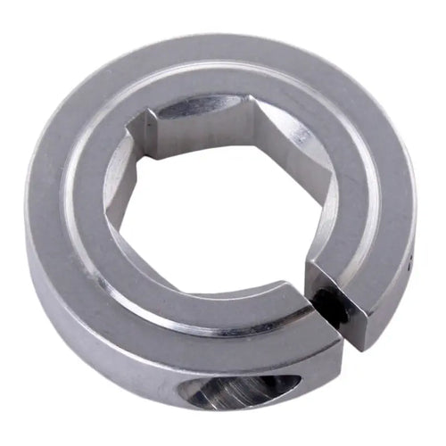 AndyMark 1/2 Inch (12.7mm) 六角カラークランプ シルバー 薄型 (0.25 Inch (6.4mm)) 固定タイプ