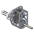 AndyMark EVO シフター am14u ファミリー 六角シャフト、ステージ A 2 ステージ - 07.56:1 比率、ステージ B 2 ステージ - 16.37:1 比率