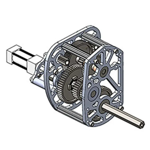 AndyMark EVO シフター ショート 六角シャフト、ステージ A 3 - 21.72:1 比率 2:1、ステージ B 3 - 12.00:1 比率 2:1