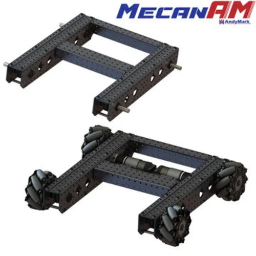AndyMark MecanAM FTC シャーシ NeveRest Orbital 20 to 1 モーター、BB メカナムホイール