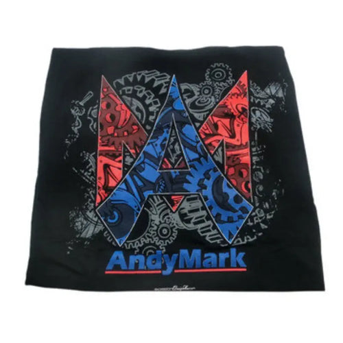 AndyMark Tシャツ（AM Gearsグラフィック付き）ミディアムブラック