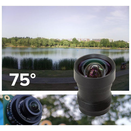 Arducam Raspberry Pi HQカメラ用 75度 M12 レンズバンドル、三脚 および ケーブル付属