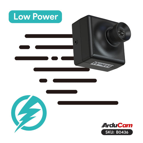 ArduCam Mega 5MP SPI カメラモジュール (M12レンズ付き) マイクロコントローラ用