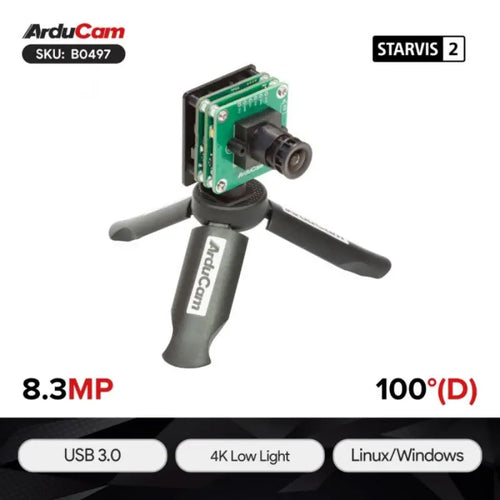 Arducam 8.3MP Sony STARVIS 2 IMX678 低照度マニュアルフォーカス USB3.0 カメラモジュール - ケース付き
