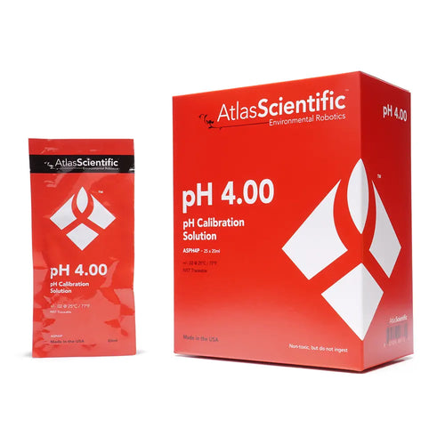 Atlas Scientific pH4.00 校正溶液袋 - 25個